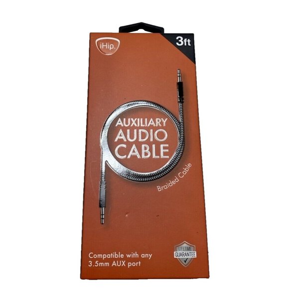 Braided Auxiliary AUX Audio Cable 3ft Brand New & Sealed in package - Picture 4 of 8